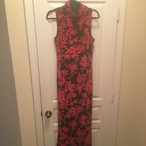 Red and Black Velvet Formal/Prom Dress